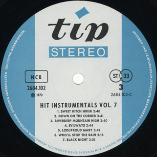 lp hit instrumentals volume 7 label 3
